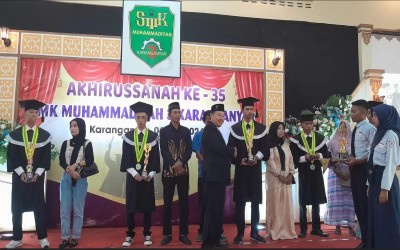 SMK Muhammadiyah 3 Karanganyar Gelar Akhirussanah Ke-35